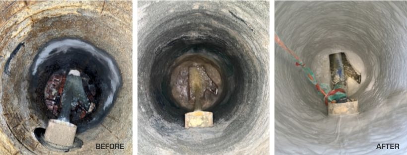 Before After Manhole Rehab